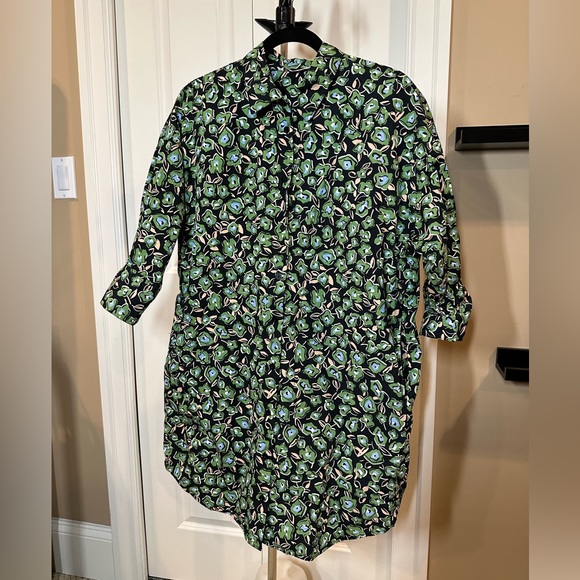 Floral Oversized Zara Shirt Dress - Picture 9 of 10